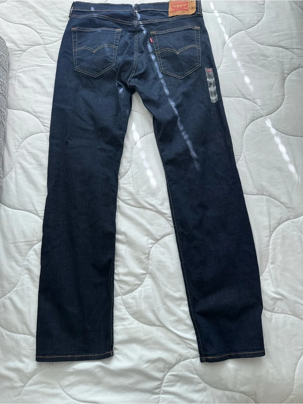 Levi's Straight-Leg Jeans Waist 35 Length 34 - Picture 4 of 8